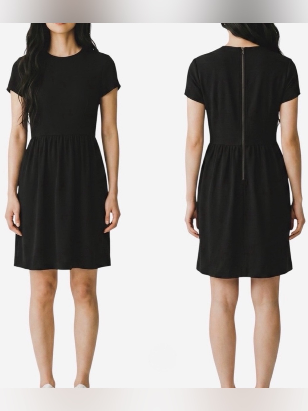 Miu Miu Cady Armure Classic Black dress 36 0 NWT